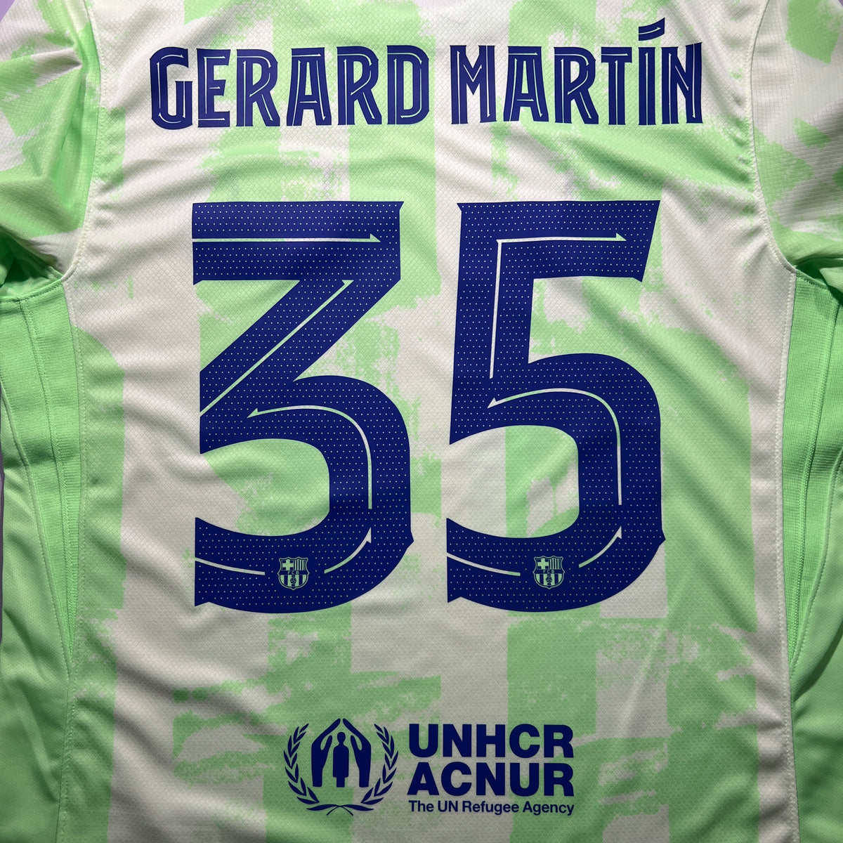 Official #35 Gerard Martin 24/25 FC Barcelona Third Stadium Shirt UCL Nike FQ2022-701