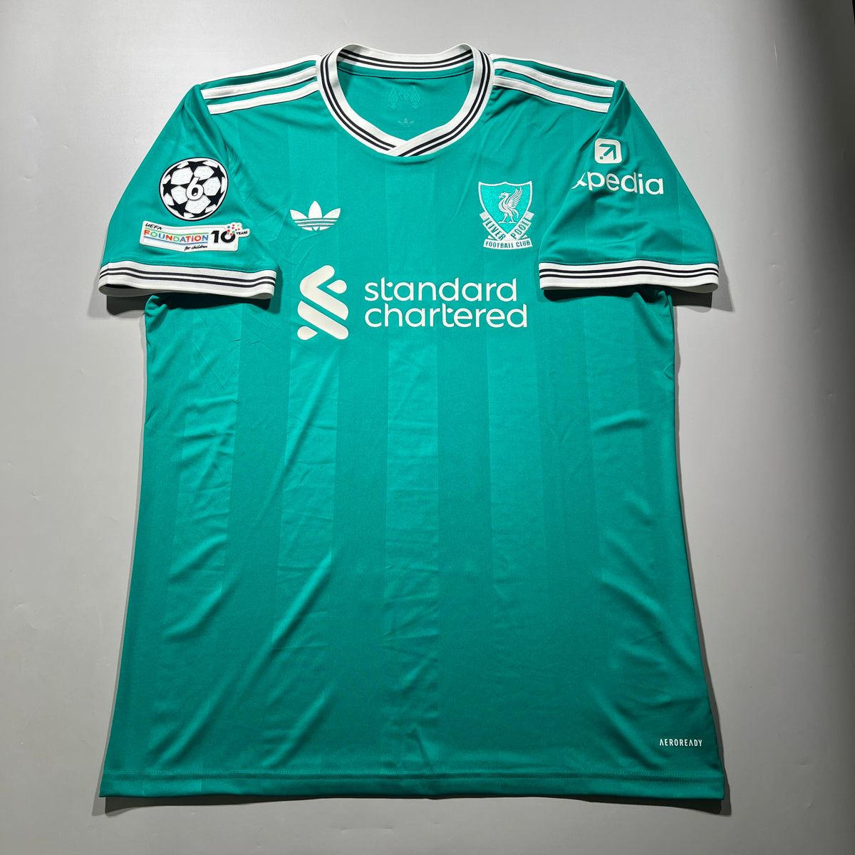 Official #5 Konate 25/26 Liverpool FC Third Stadium Shirt UCL EU Edition Adidas JV6428