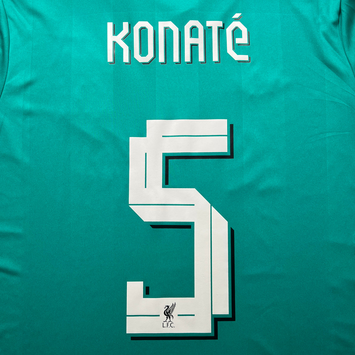 Official #5 Konate 25/26 Liverpool FC Third Stadium Shirt UCL EU Edition Adidas JV6428