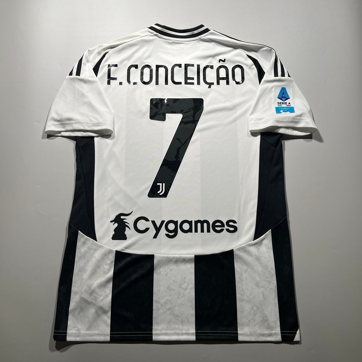 Official #7 F.Conceicao 24/25 Juventus Home Stadium Shirt Serie A Adidas IS8002