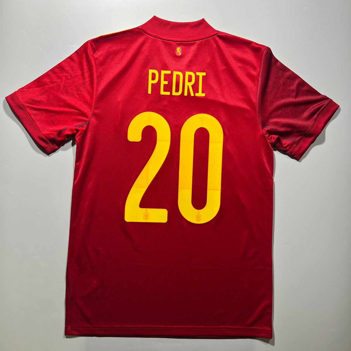 Official #20 Pedri 2020 Spain Home Stadium Shirt Adidas Friendly Match FR8361