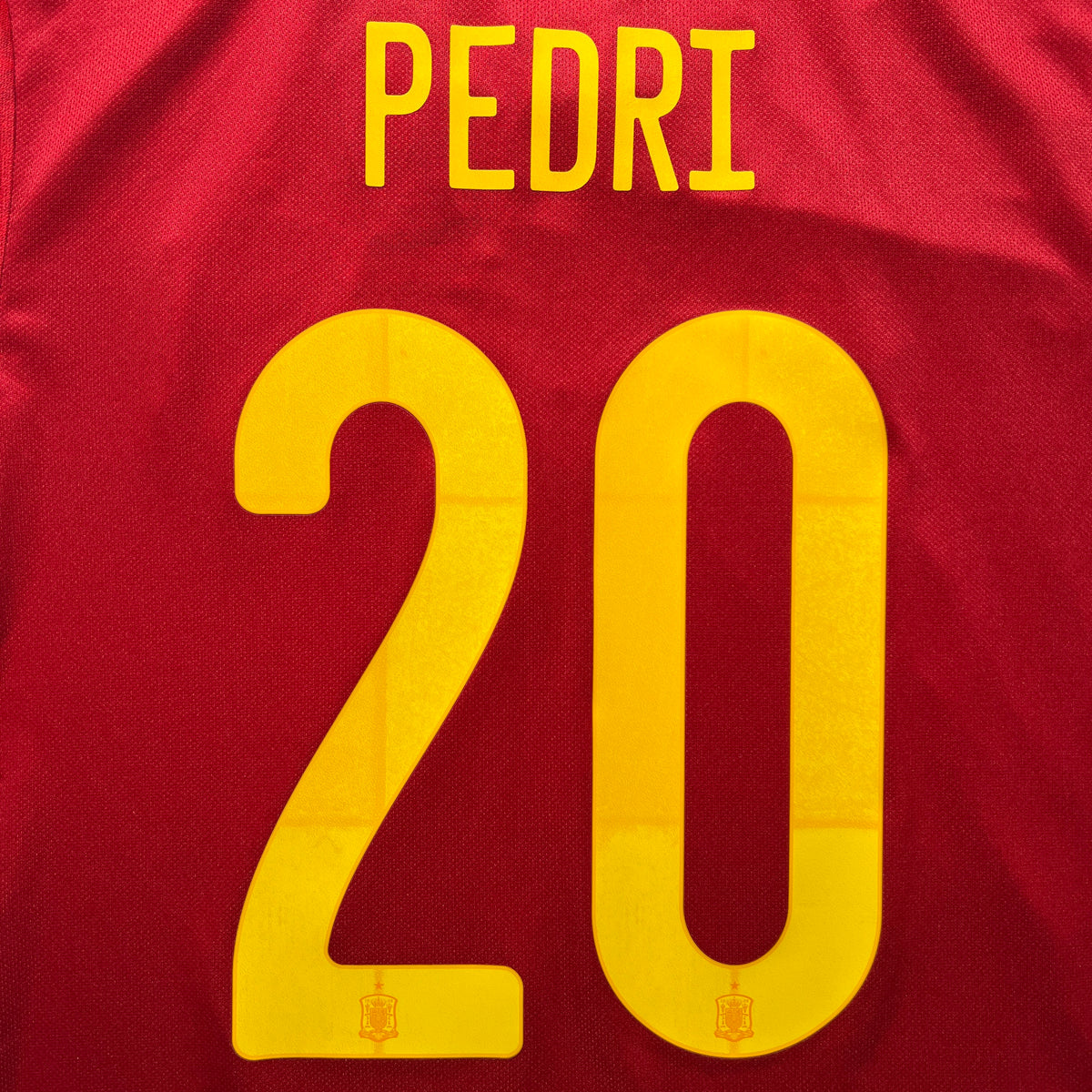 Official #20 Pedri 2020 Spain Home Stadium Shirt Adidas Friendly Match FR8361