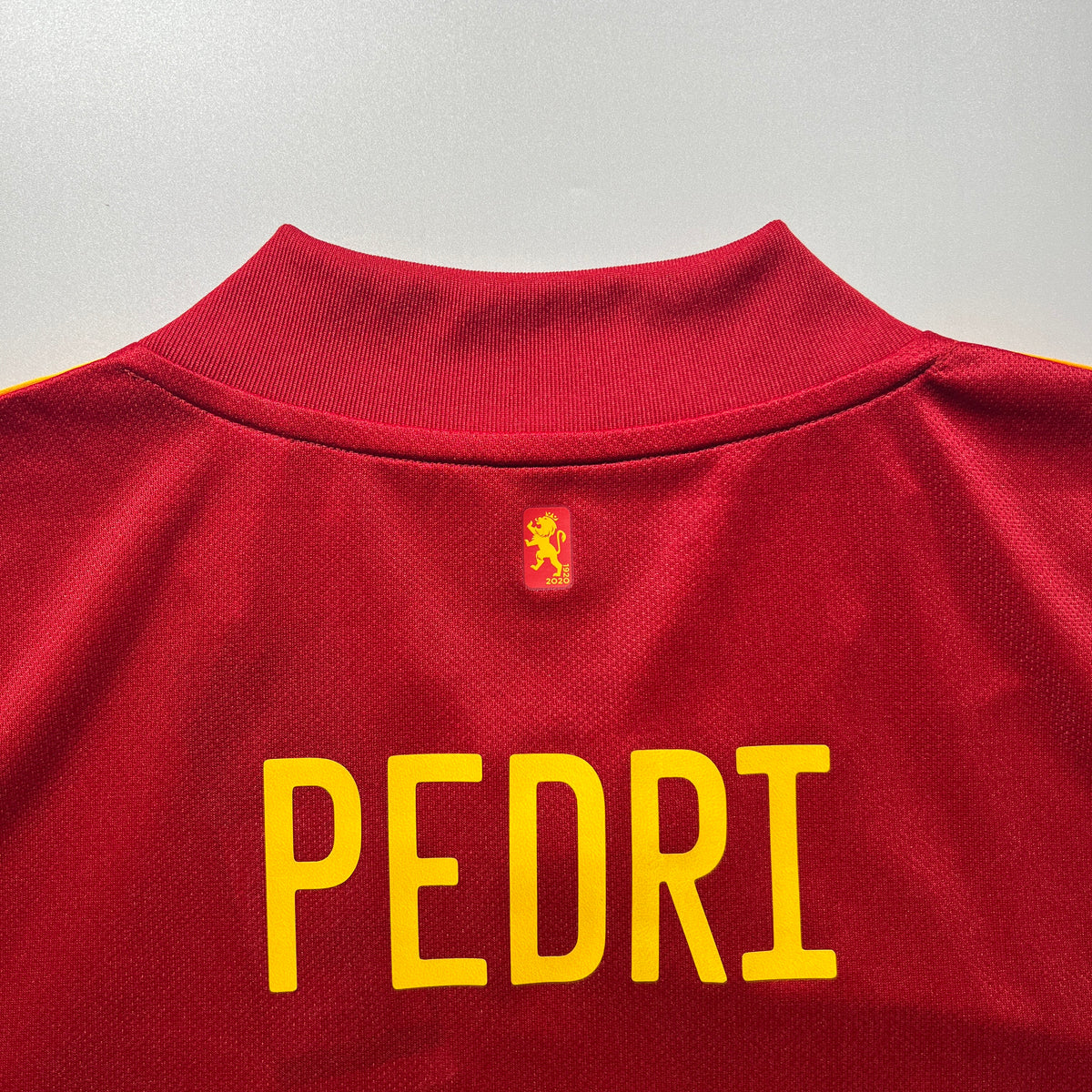 Official #20 Pedri 2020 Spain Home Stadium Shirt Adidas Friendly Match FR8361