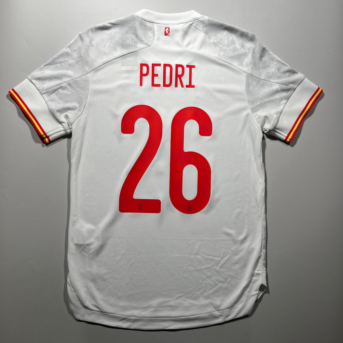 Official #26 Pedri 2021 Spain Away Authentic Shirt EURO2020 Adidas FI6239