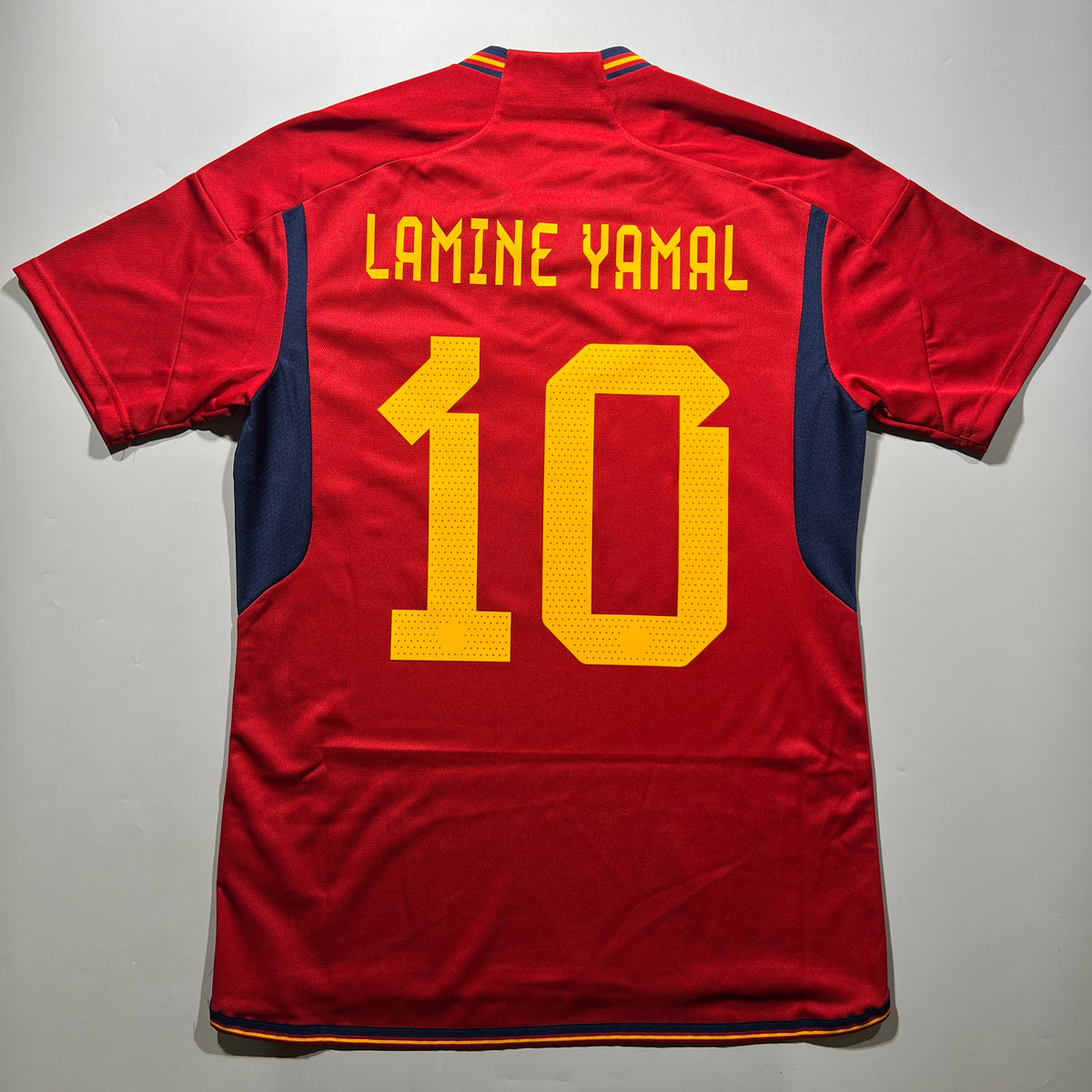 Official #10 Lamine Yamal 2022 Spain Home Stadium Shirt U17 EURO EU Edition Adidas HL1970