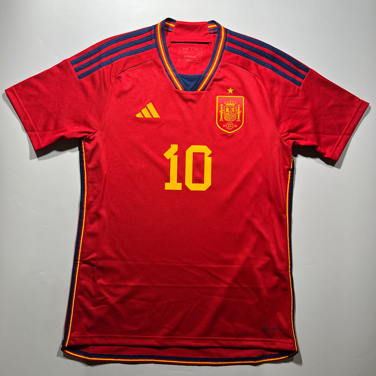 Official #10 Lamine Yamal 2022 Spain Home Stadium Shirt U17 EURO EU Edition Adidas HL1970