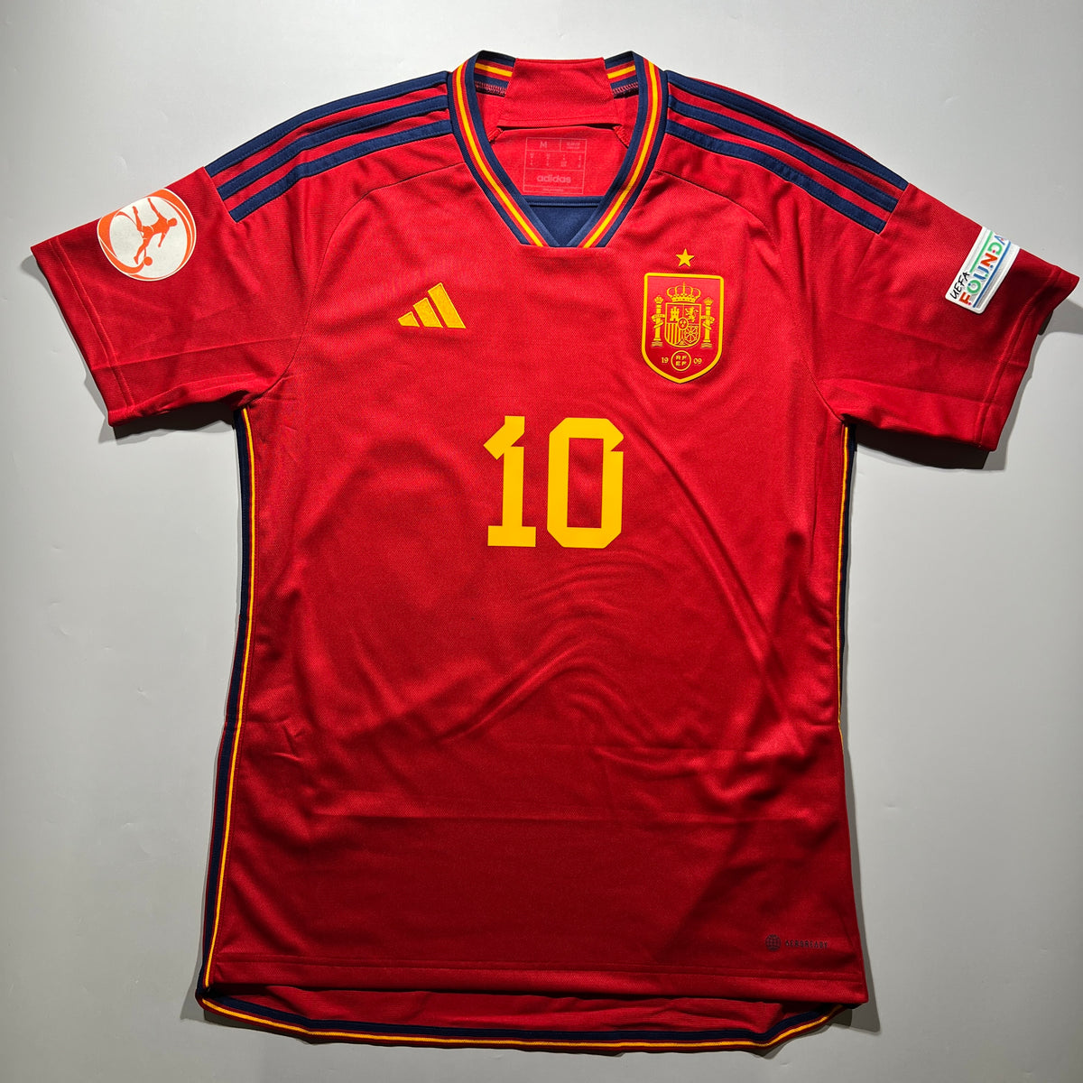Official #10 Lamine Yamal 2022 Spain Home Stadium Shirt U17 EURO EU Edition Adidas HL1970
