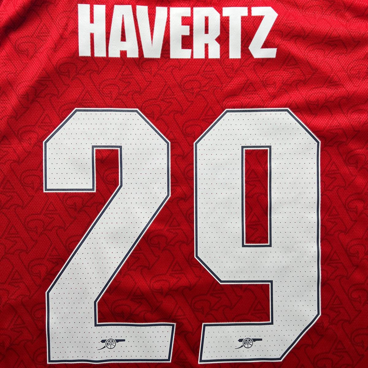 Official #29 Havertz 25/26 Arsenal Home Authentic Long Sleeve Shirt UCL Final EU Edition Adidas JJ1833