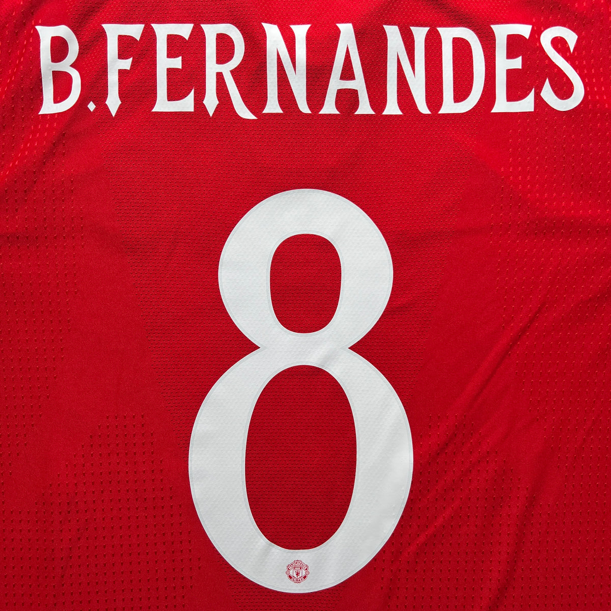 Official #8 B.Fernandes 26/27 Manchester United Home Authentic Long Sleeve Shirt UCL Adidas KC4803