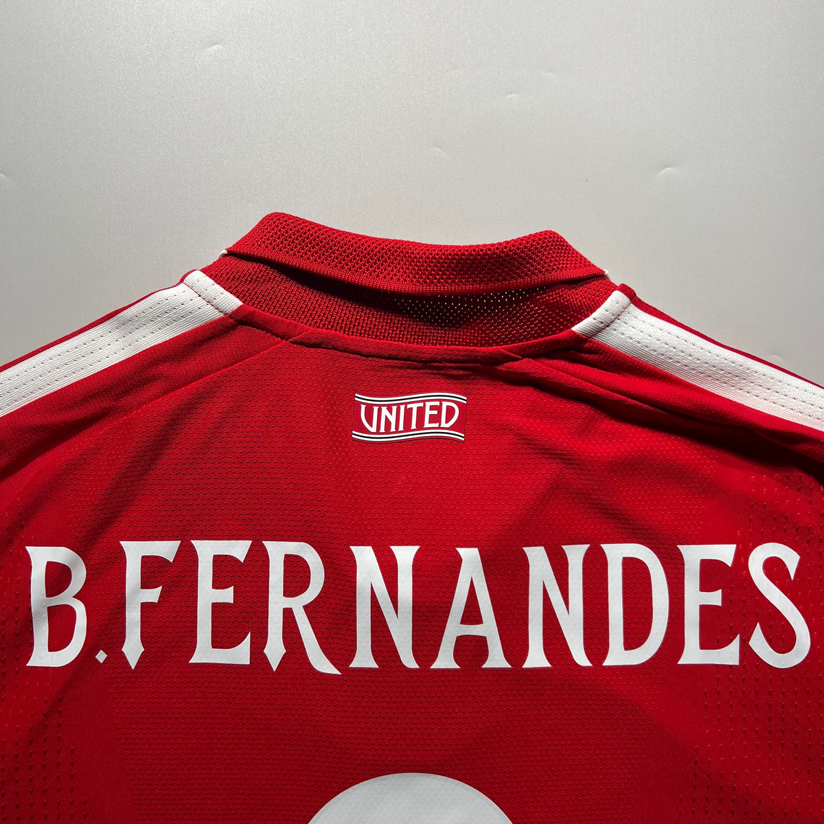 Official #8 B.Fernandes 26/27 Manchester United Home Authentic Long Sleeve Shirt UCL Adidas KC4803