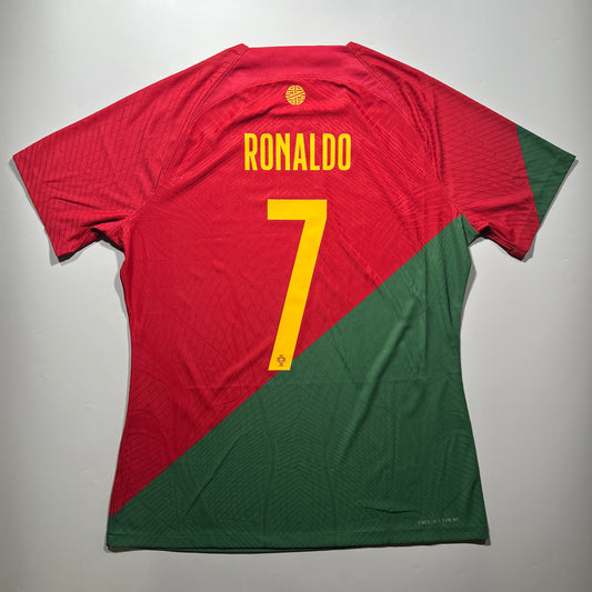 Official #7 Ronaldo 2022 Portugal Home Player Issue Shirt Nike DM9691-628