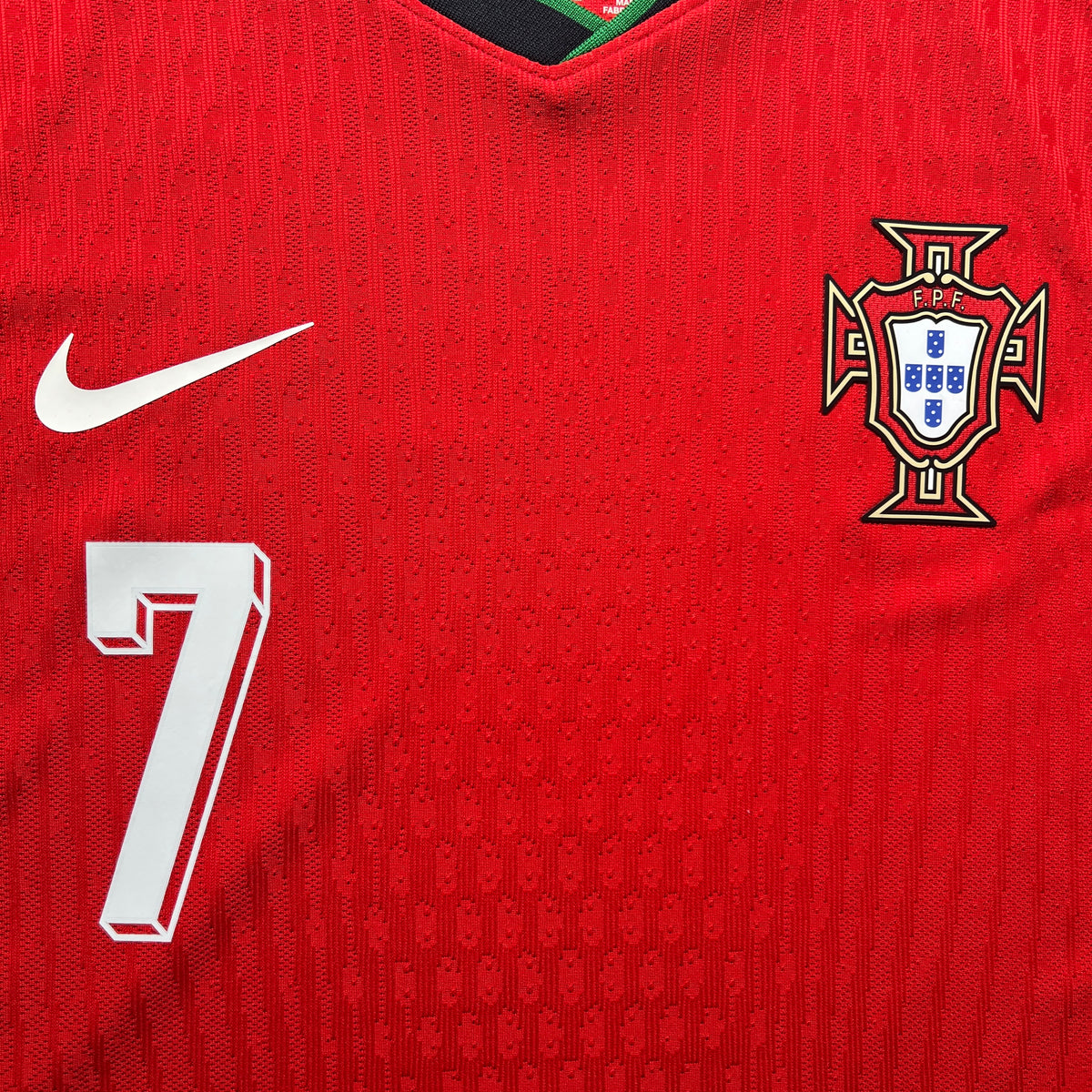 Official #7 Ronaldo 2024 Portugal Home Player Issue Shirt EURO 2024 Nike FJ1182-657