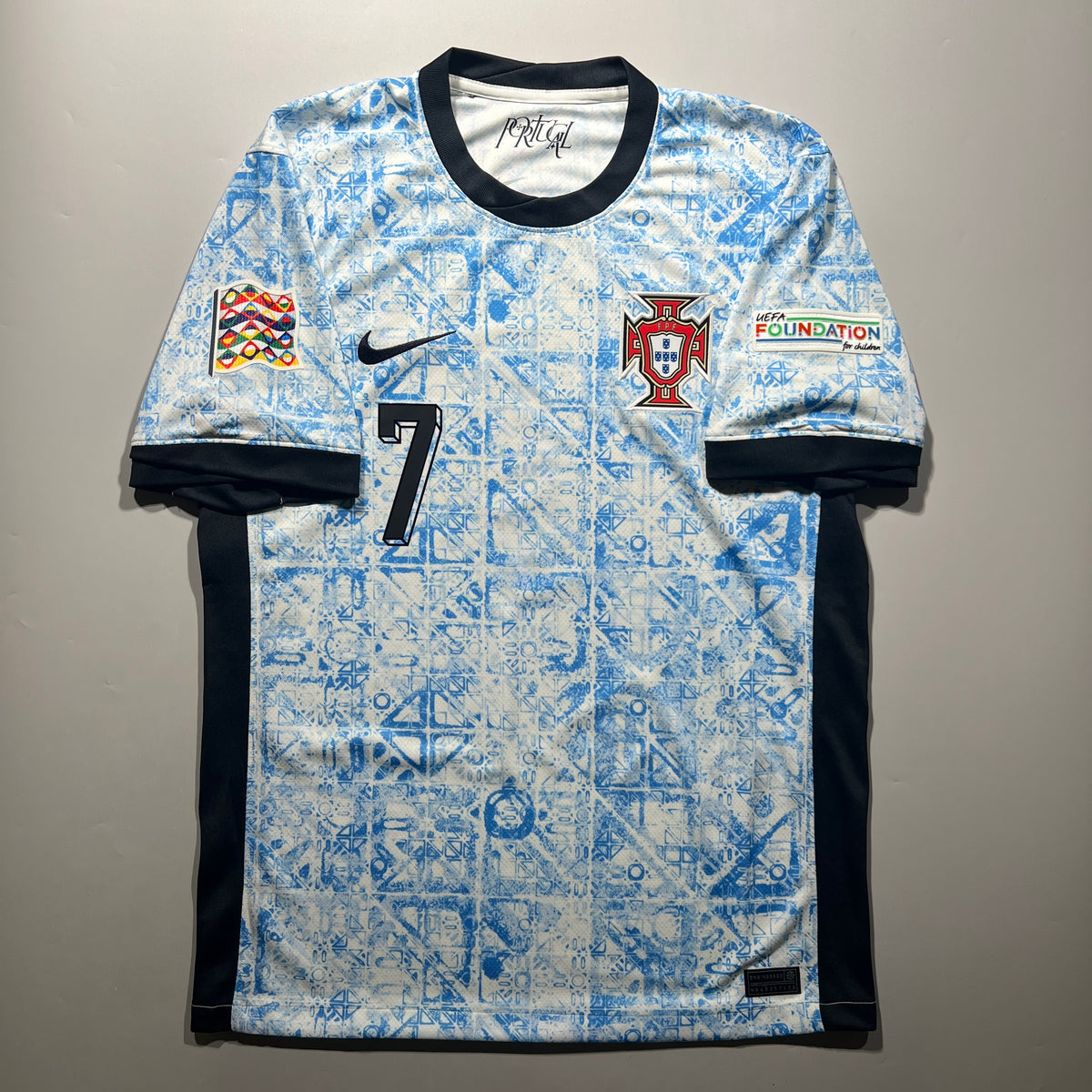 Official #7 Ronaldo 2024 Portugal Away Stadium Shirt UEFA Nations League Nike FJ4274-133