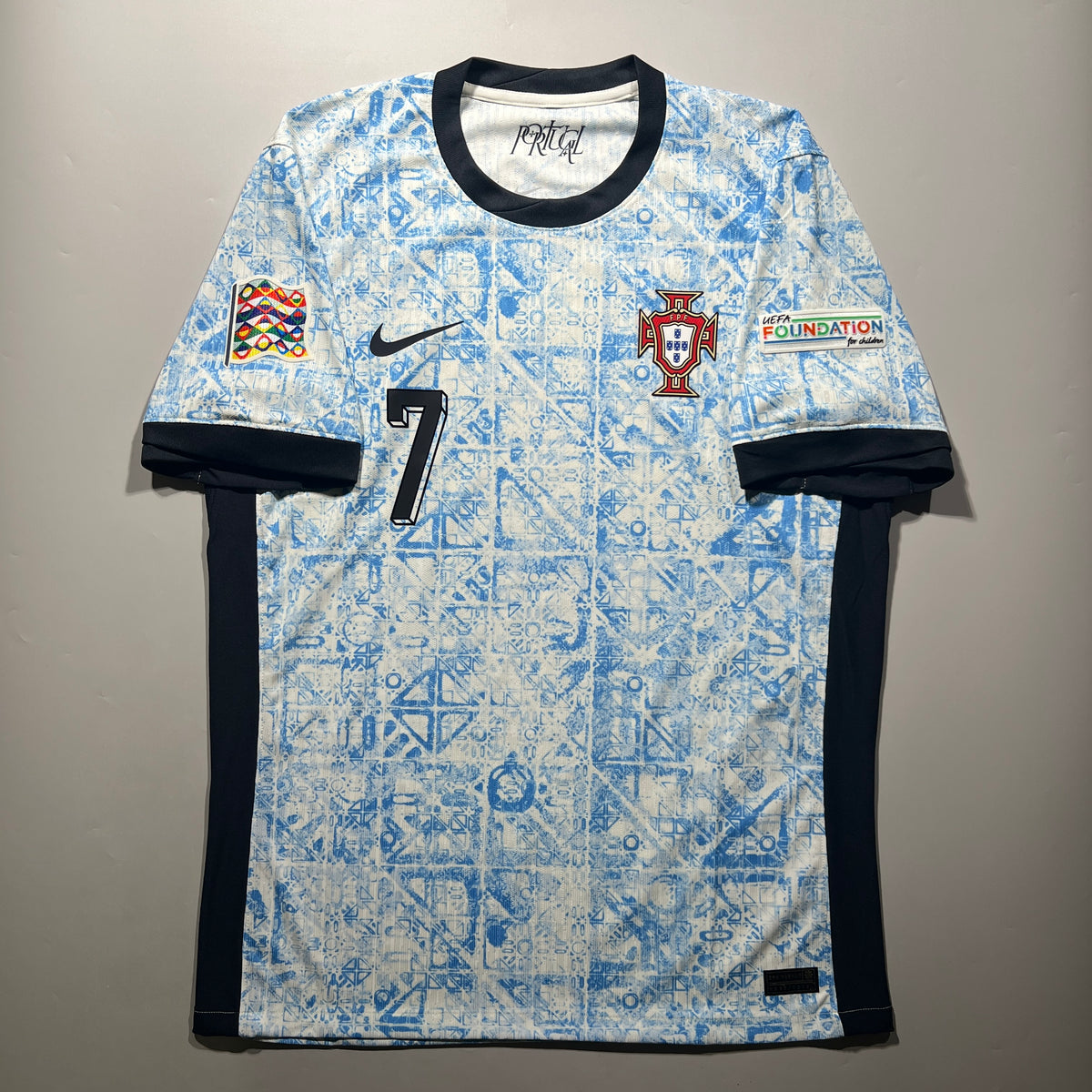 Official #7 Ronaldo 2024 Portugal Away Authentic Shirt UEFA Nations League 900 GOAL Nike FJ4261-133