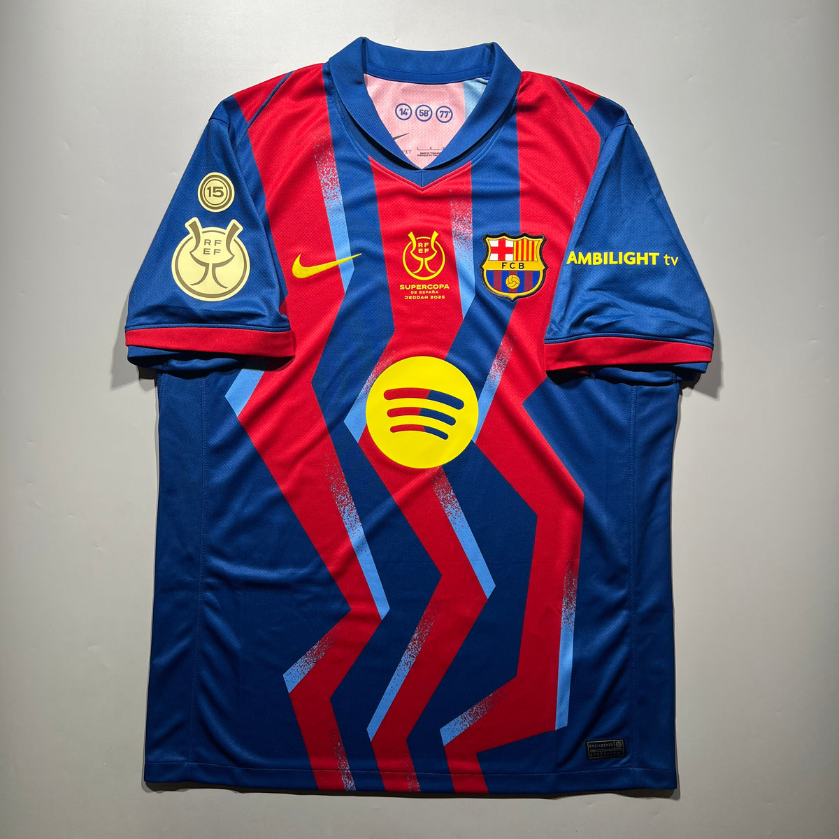 Official #9 Lewandowski 25/26 FC Barcelona 4th Stadium Shirt Supercopa Nike FZ1304-432
