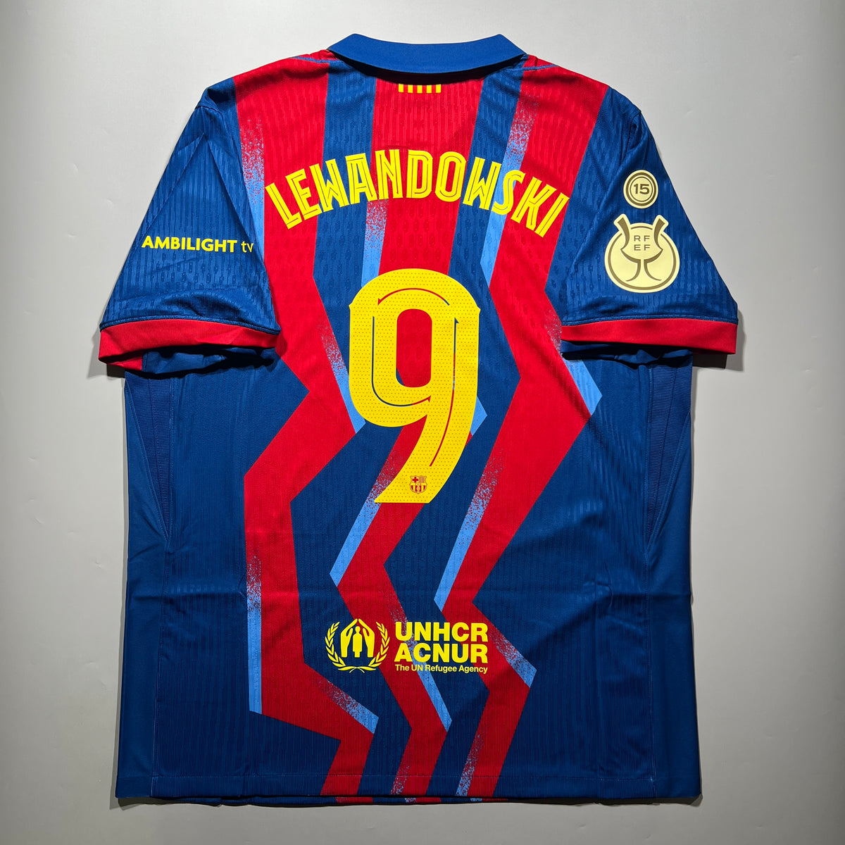 Official #9 Lewandowski 25/26 FC Barcelona 4th Authentic Shirt Supercopa Nike FZ1311-432