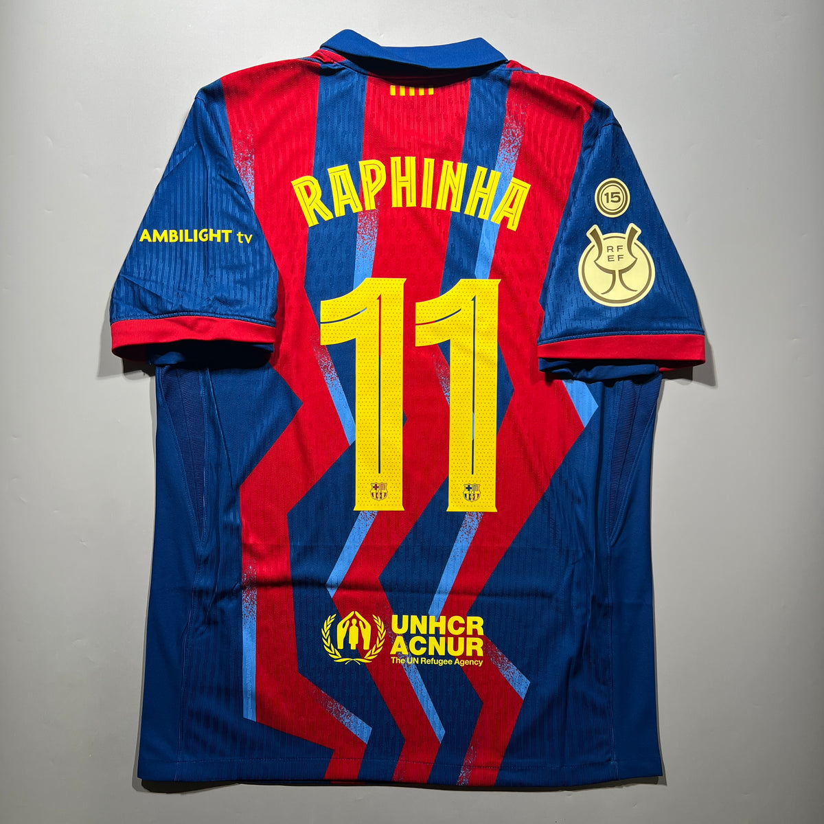 Official #11 Raphinha 25/26 FC Barcelona 4th Authentic Shirt Supercopa Nike FZ1311-432