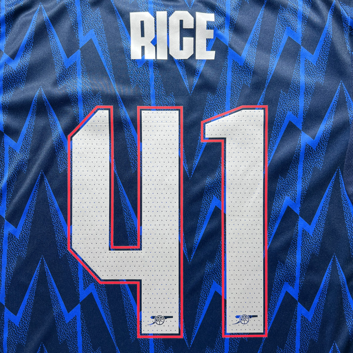 Official #41 Rice 25/26 Arsenal Away Stadium Shirt UCL Adidas KSJ33