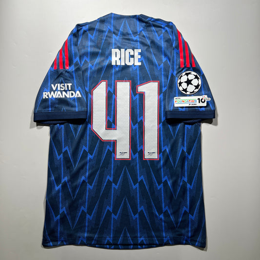 Official #41 Rice 25/26 Arsenal Away Authentic Shirt UCL EU Edition Adidas JI9510