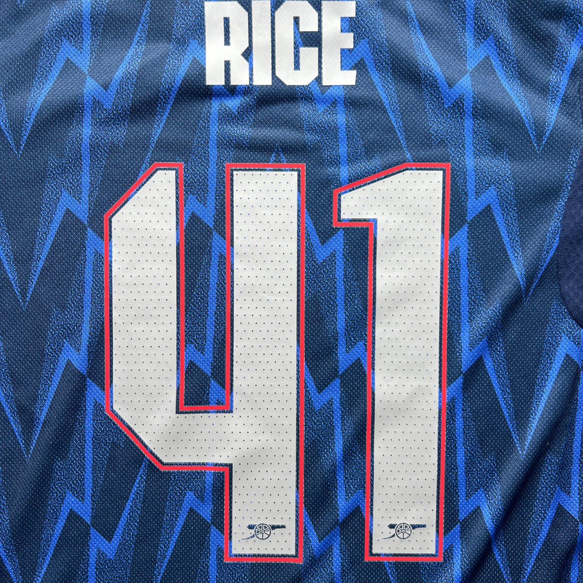 Official #41 Rice 25/26 Arsenal Away Authentic Shirt UCL EU Edition Adidas JI9510