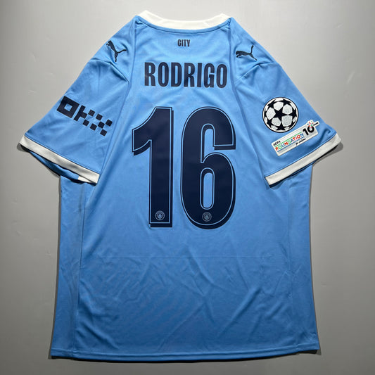 Official #16 Rodrigo 25/26 Manchester City Home Stadium Shirt UEFA Champions League Puma 780338_01