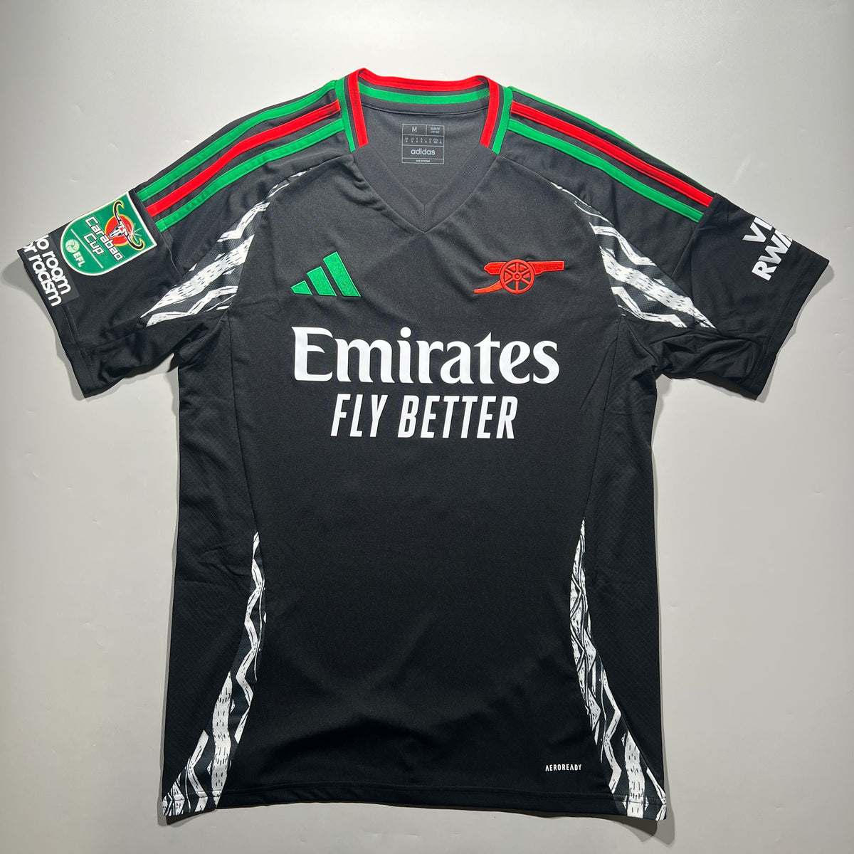 Official #53 Nwaneri 24/25 Arsenal Away Stadium Shirt Carabao Cup EU Edition Adidas IT6148