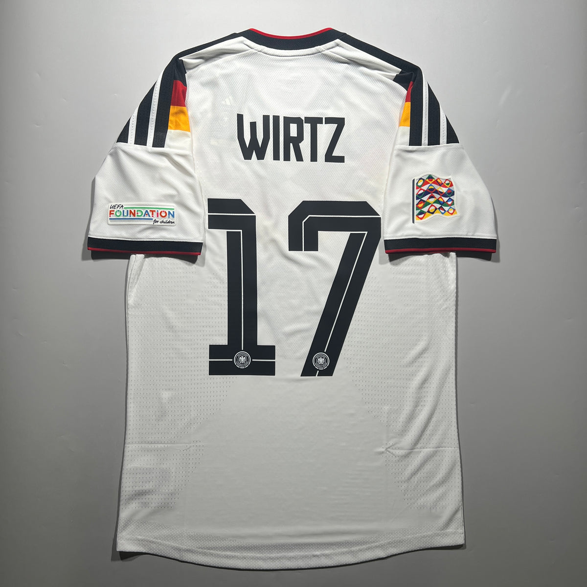 Official #17 Wirtz 2026 Germany Home Authentic Shirt UEFA Nations League Adidas JN2066