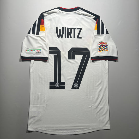 Official #17 Wirtz 2026 Germany Home Authentic Shirt UEFA Nations League Adidas JN2066