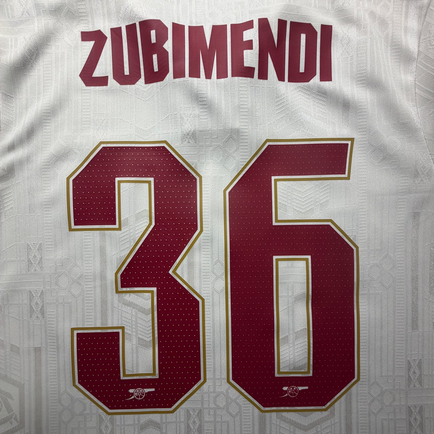 Official #36 Zubimendi 25/26 Arsenal 3rd Authentic Shirt