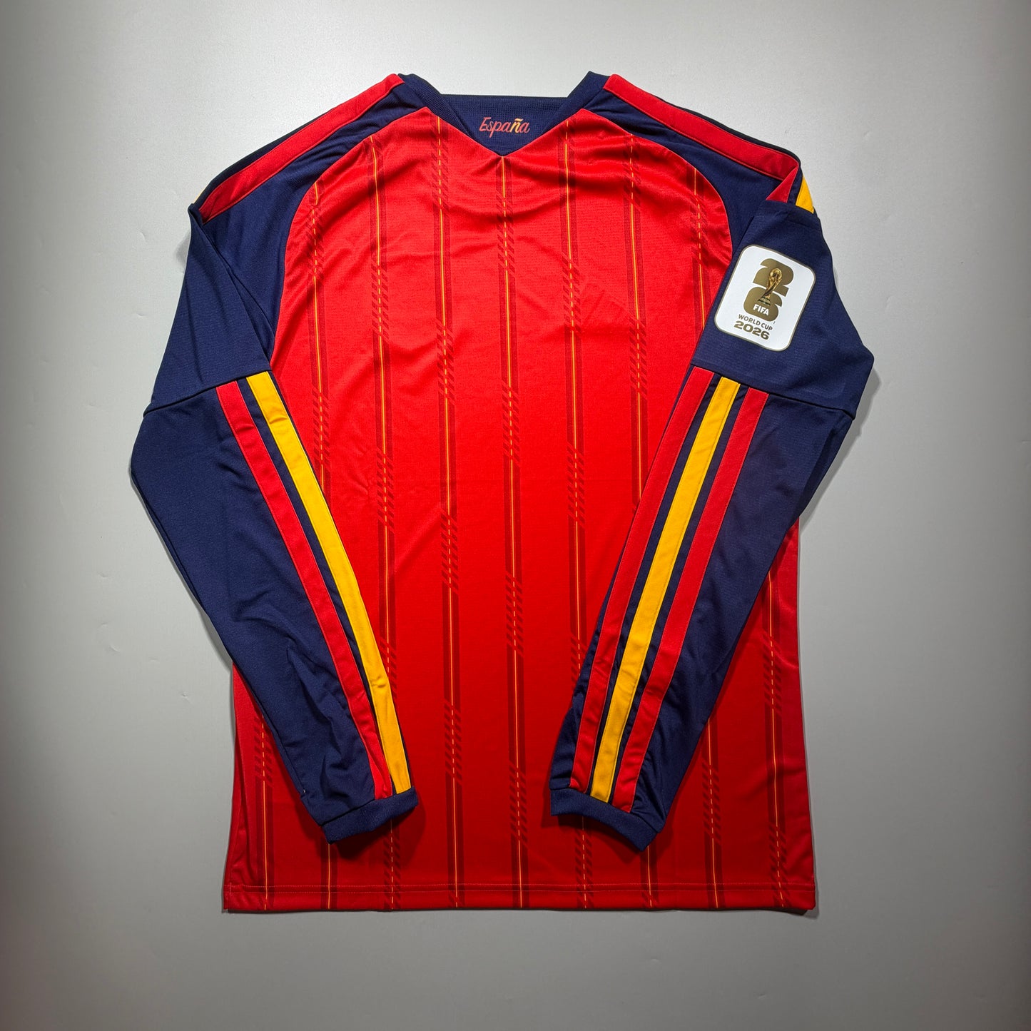 [Pre-Order] Official 2026 Spain 1-star Home Stadium Long Sleeve Shirt WC2026 Final Adidas JZ5786