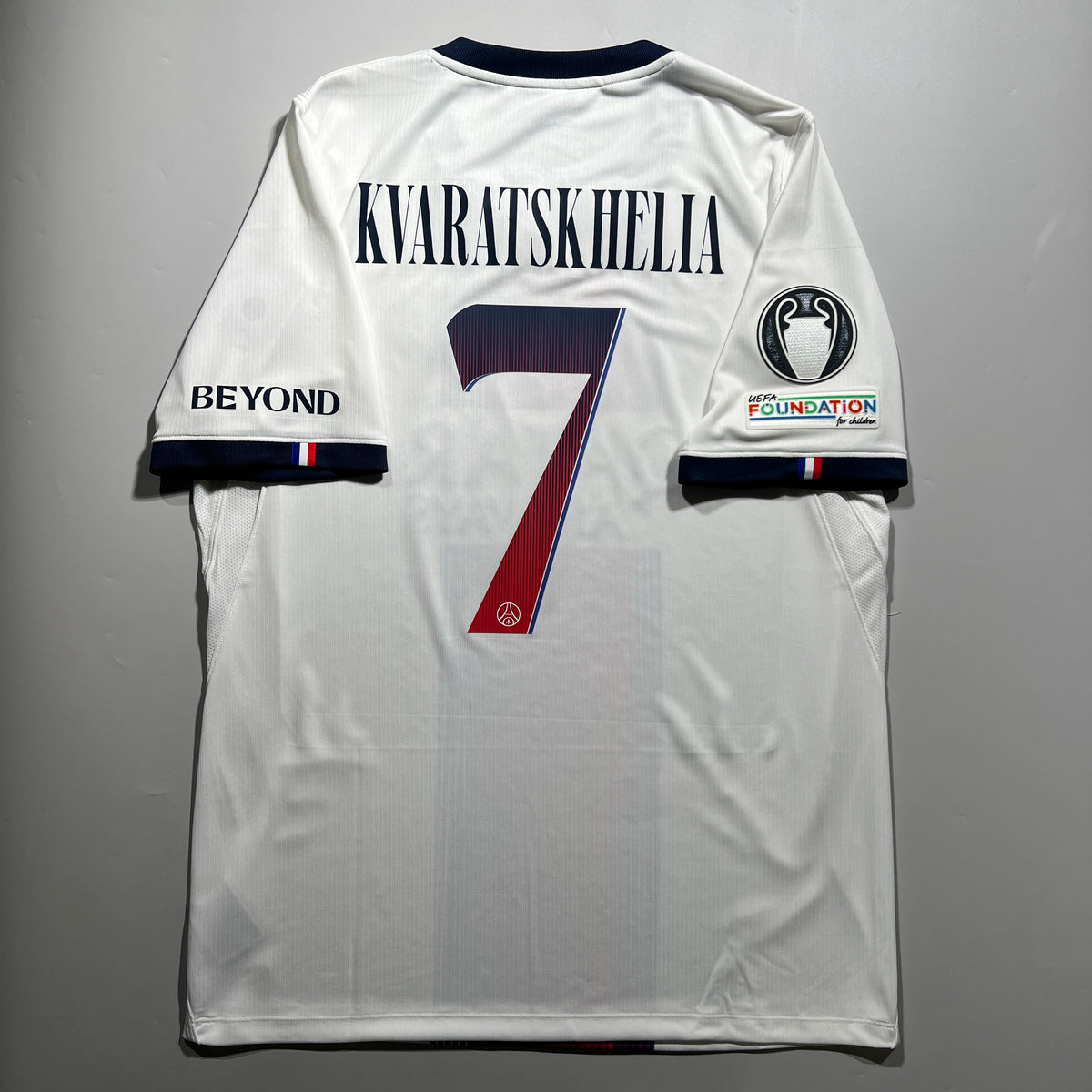Official #7 Kvaratskhelia 26/27 Paris Saint-Germain Away Stadium Shirt UCL Nike II1924-101