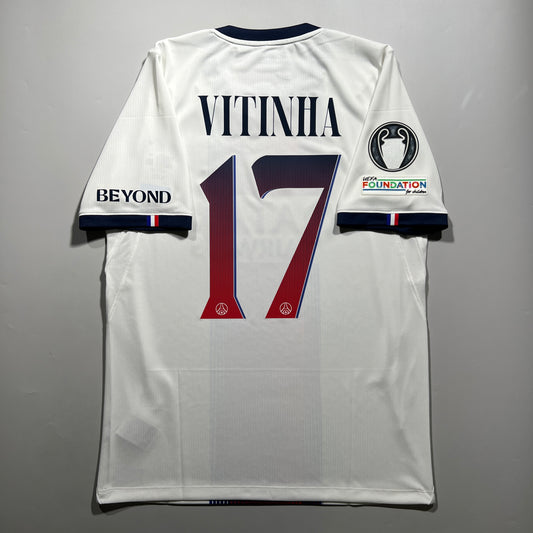 Official #17 Vitinha 26/27 Paris Saint-Germain Away Stadium Shirt UCL Nike II1924-101