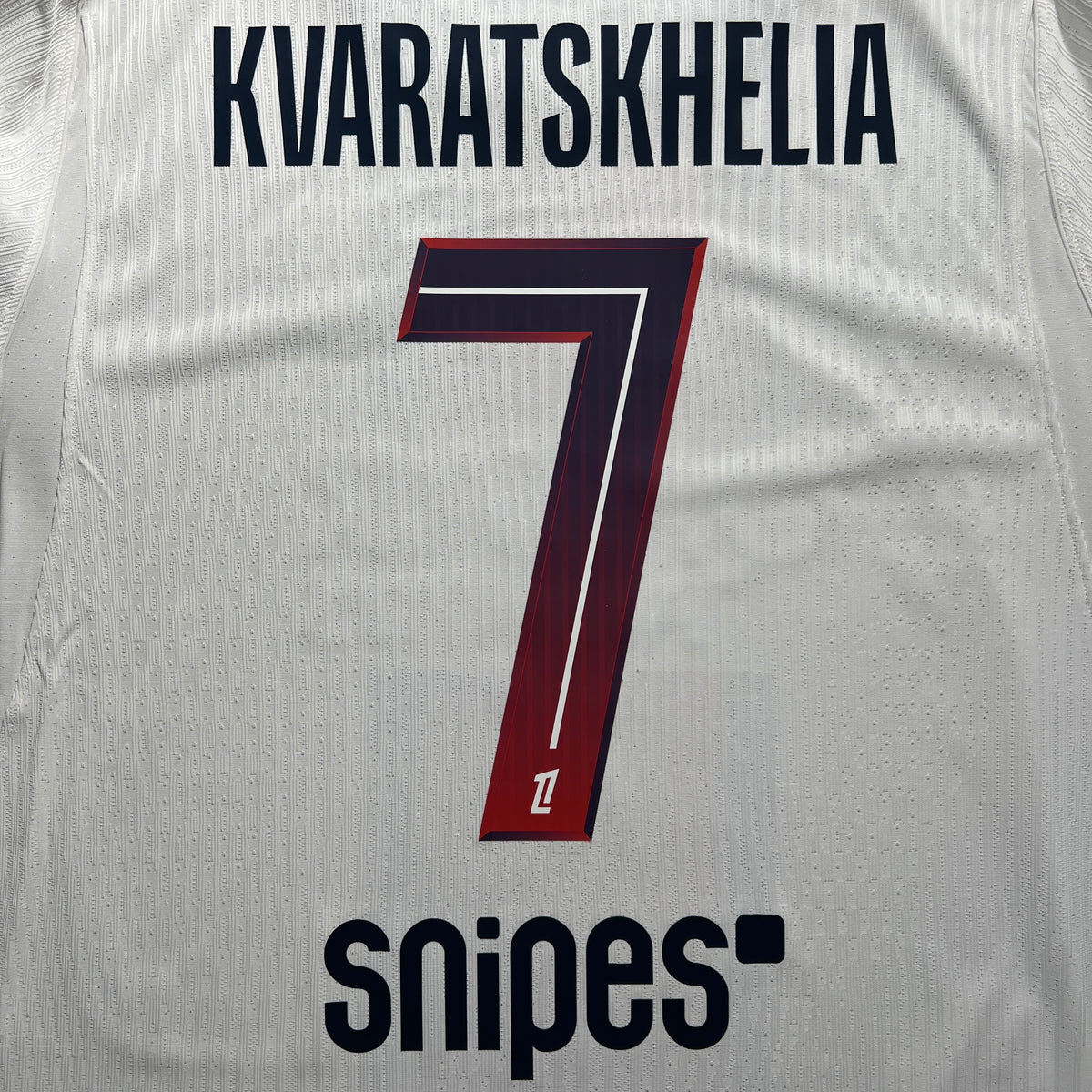 Official #7 Kvaratskhelia 26/27 Paris Saint-Germain Away Authentic Shirt Ligue 1 Nike II1788-101