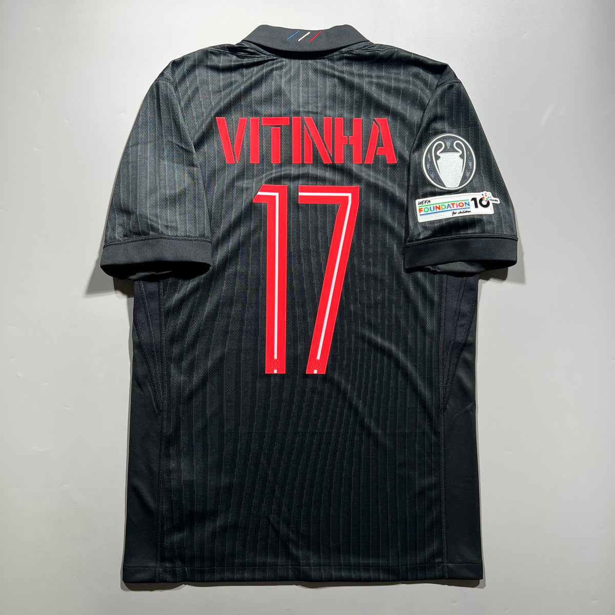 Official #17 Vitinha 25/26 Paris Saint-Germain Forth Stadium Shirt UCL Nike HM3206-045