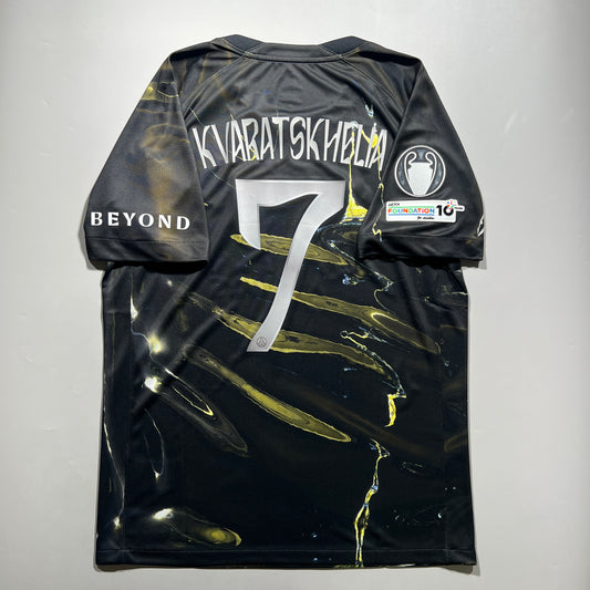 Official #7 Kvaratskhelia 25/26 Paris Saint-Germain Night Edition Stadium Shirt UCL Nike IB3143-011