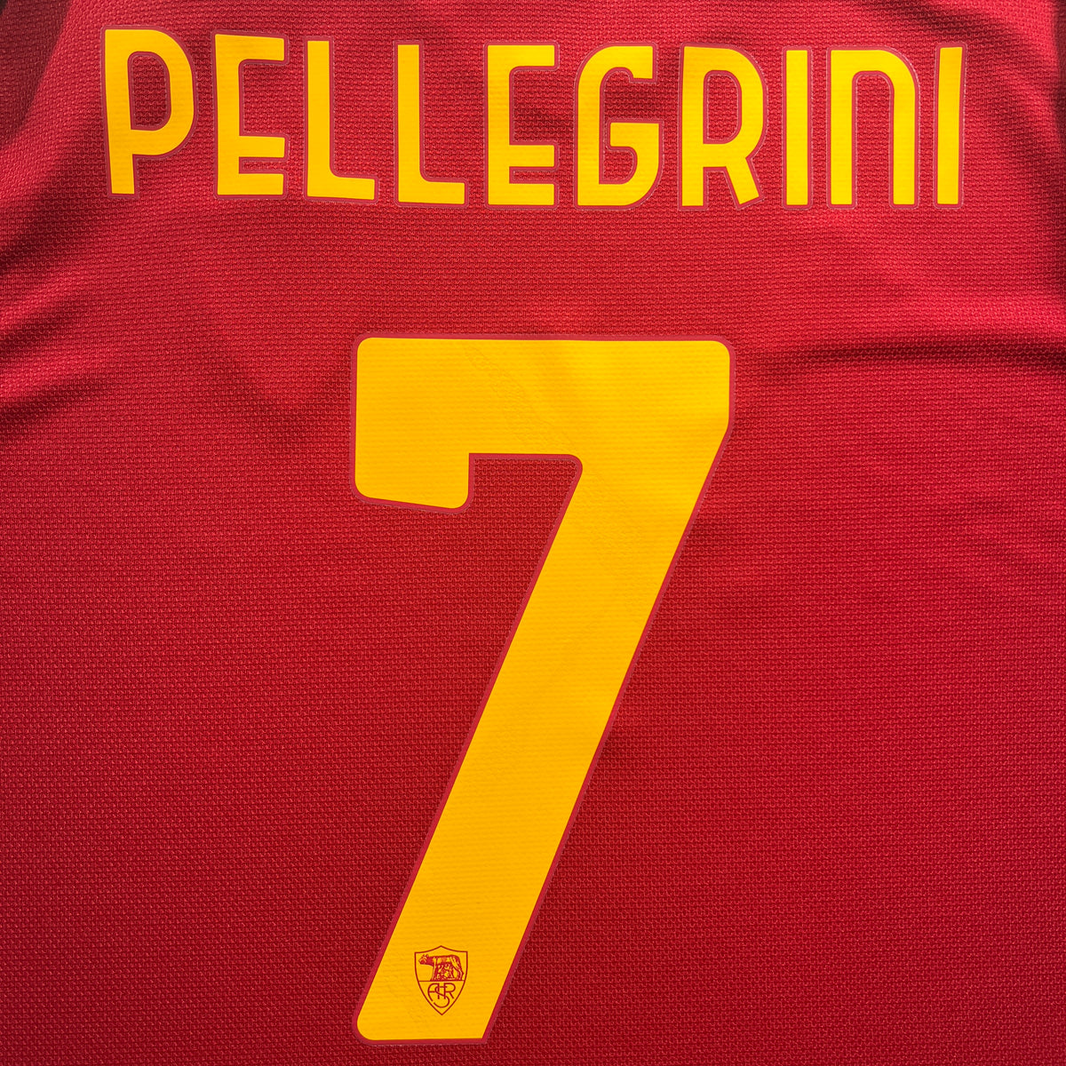 Official #7 Pellegrini 26/27 AS Roma Home Stadium Shirt UCL Adidas KW4631