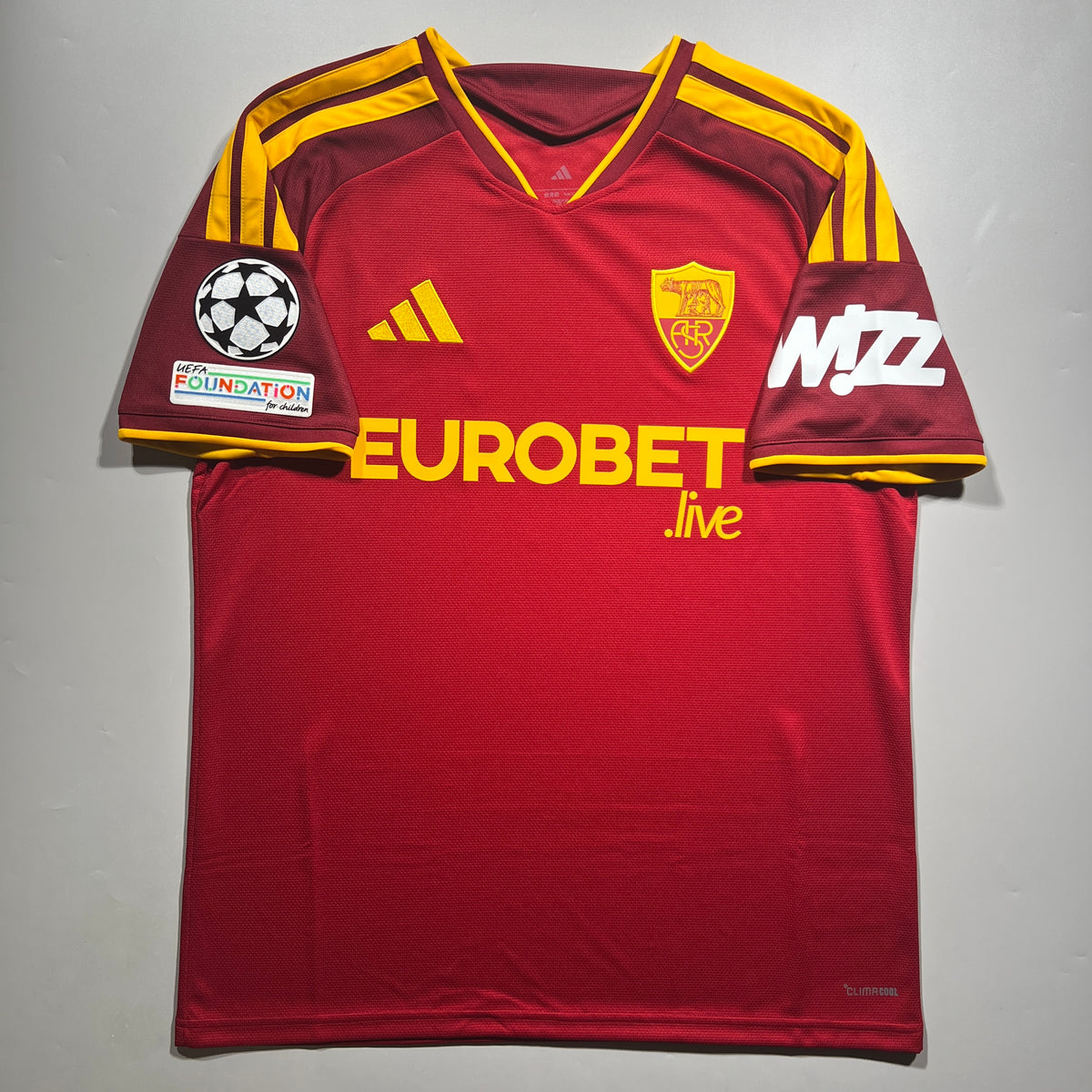 Official #7 Pellegrini 26/27 AS Roma Home Stadium Shirt UCL Adidas KW4631