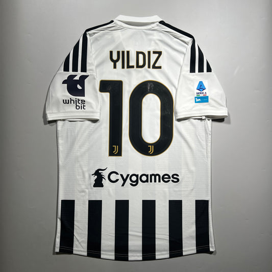 Official #10 Yildiz 26/27 Juventus Home Authentic Shirt Serie A Adidas KC2282