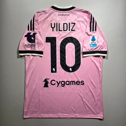 Official #10 Yildiz 26/27 Juventus Away Stadium Shirt Serie A Adidas KR4647