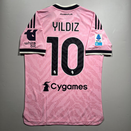 Official #10 Yildiz 26/27 Juventus Away Authentic Shirt Serie A Adidas KR4646