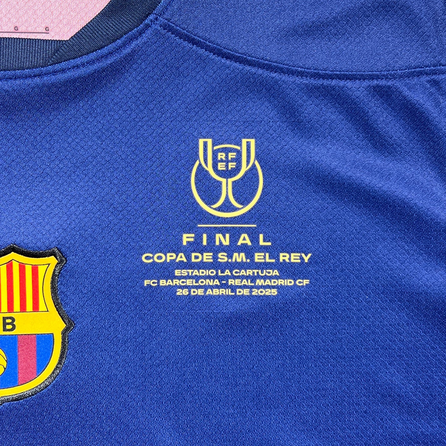 Official #19 Lamine Yamal 24/25 FC Barcelona Home Stadium shirts Copa Del Rey Size L