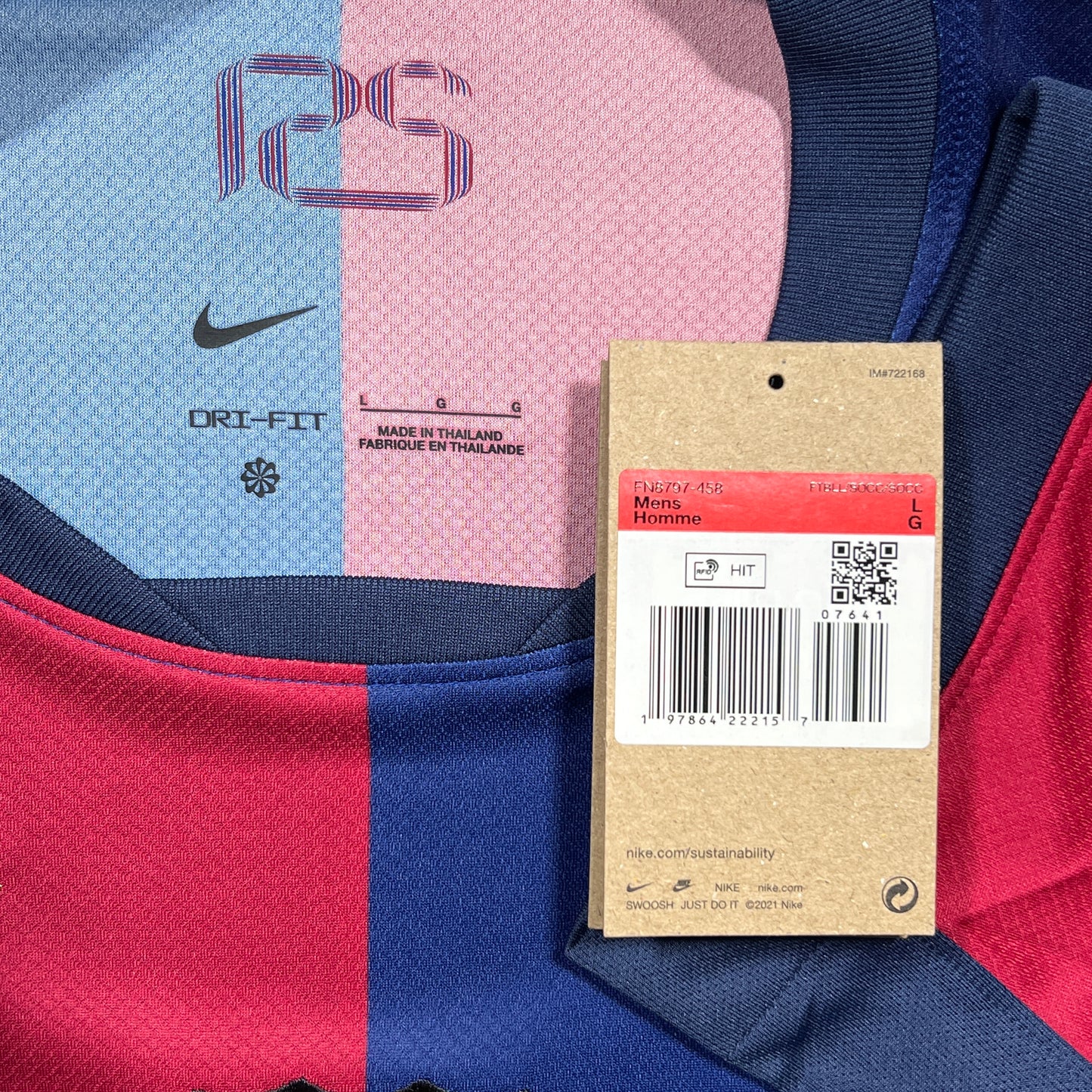 Official #19 Lamine Yamal 24/25 FC Barcelona Home Stadium shirts Copa Del Rey Size L