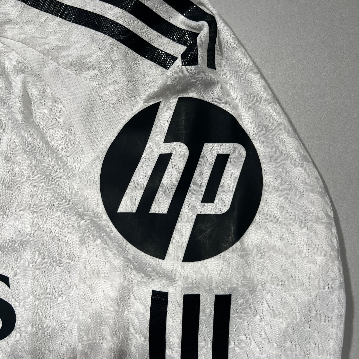 Official #9 Mbappe 24/25 Real Madrid Home Authentic Shirt Long Sleeve UCL