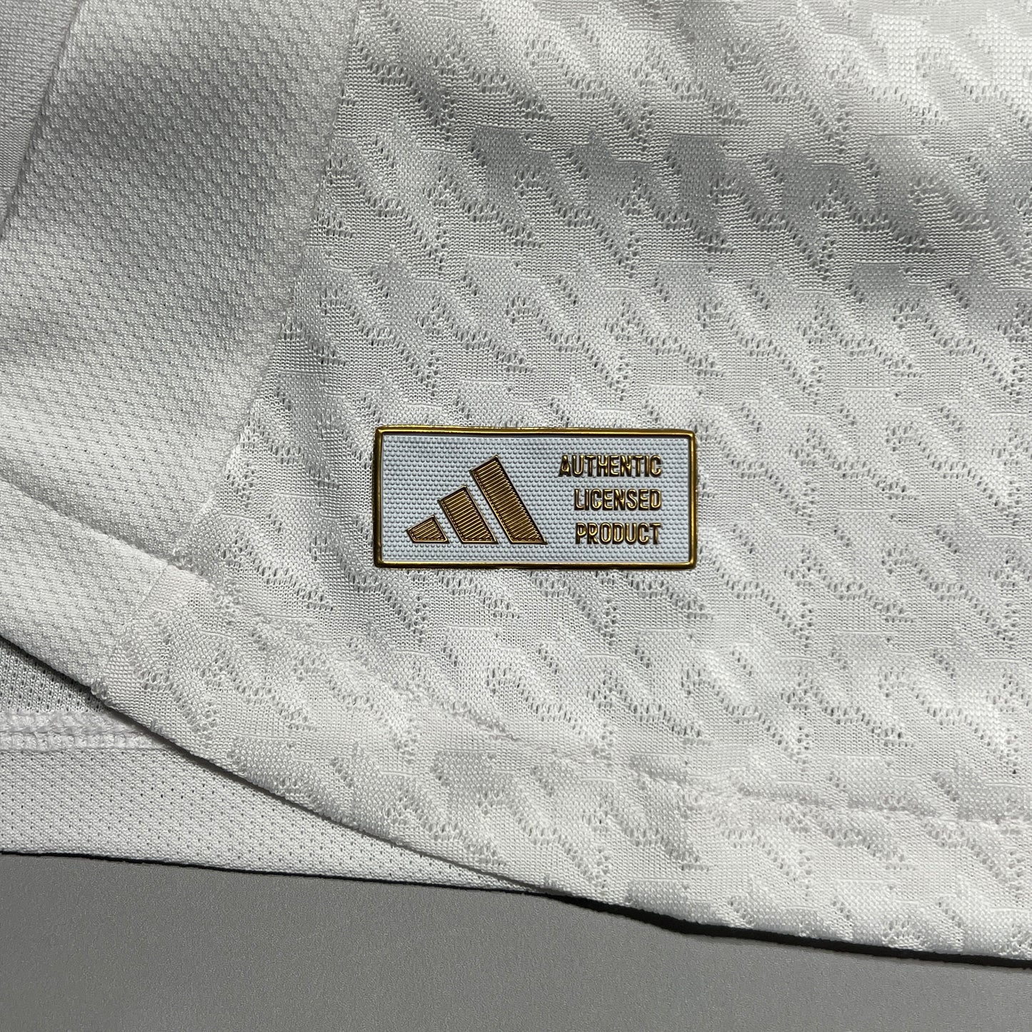 Official #9 Mbappe 24/25 Real Madrid Home Authentic Shirt Long Sleeve UCL