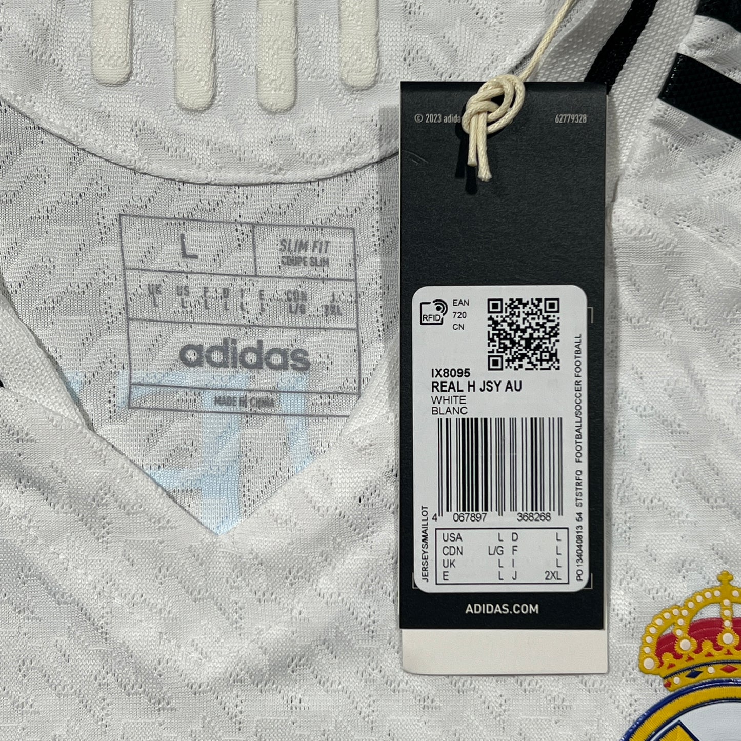 Official #8 Valverde 24/25 Real Madrid Home Authentic Shirt UCL Size L (JP:2XL)