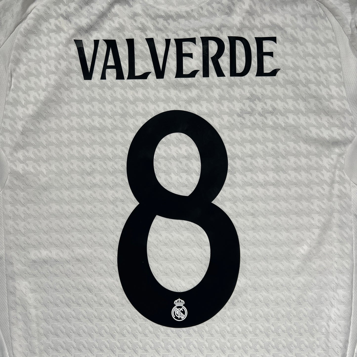 Official #8 Valverde 24/25 Real Madrid Home Authentic Shirt UCL Size L (JP:2XL)