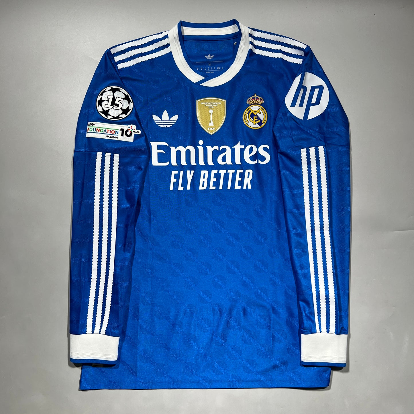 Official #10 Mbappe 25/26 Real Madrid Third Authentic Shirt Long Sleeve International Cup Size M (JP:XL)