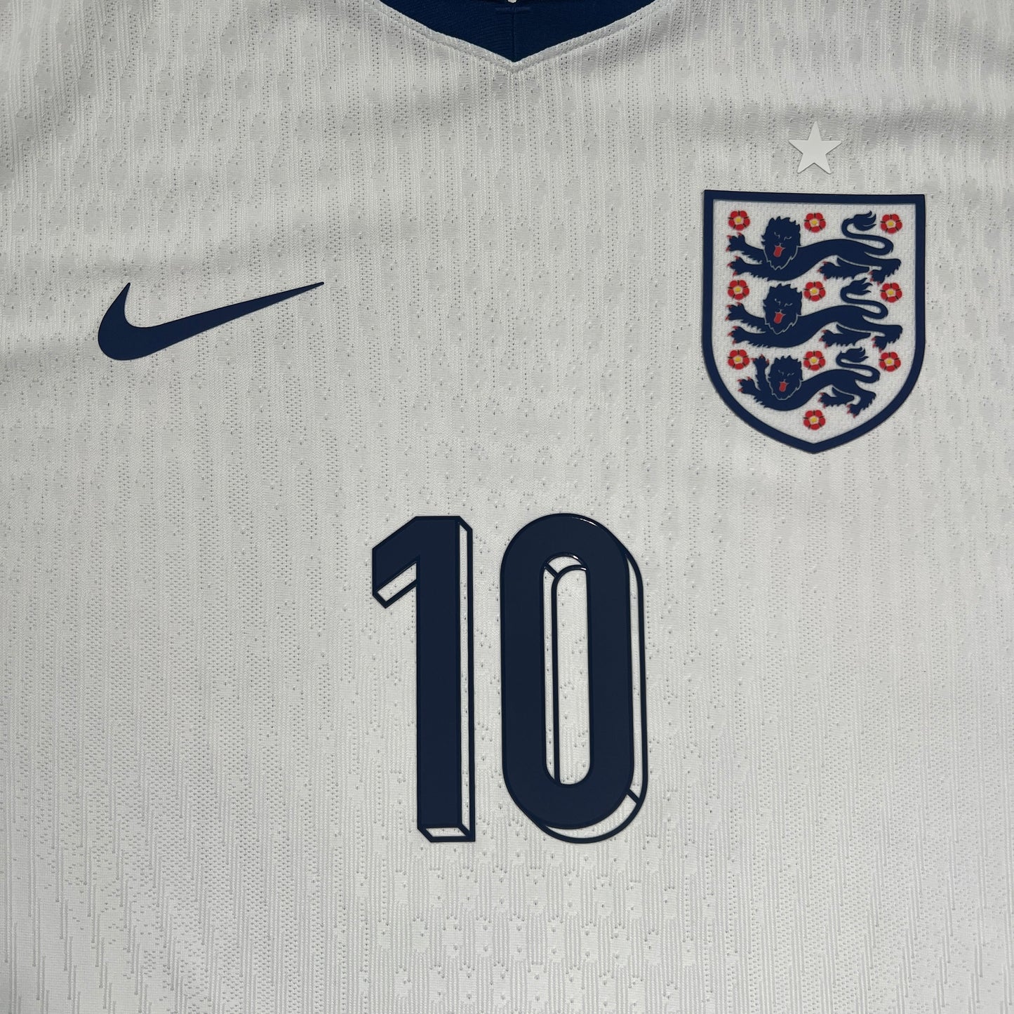Official #10 Bellingham 2024 England Home Authentic Shirt Size L