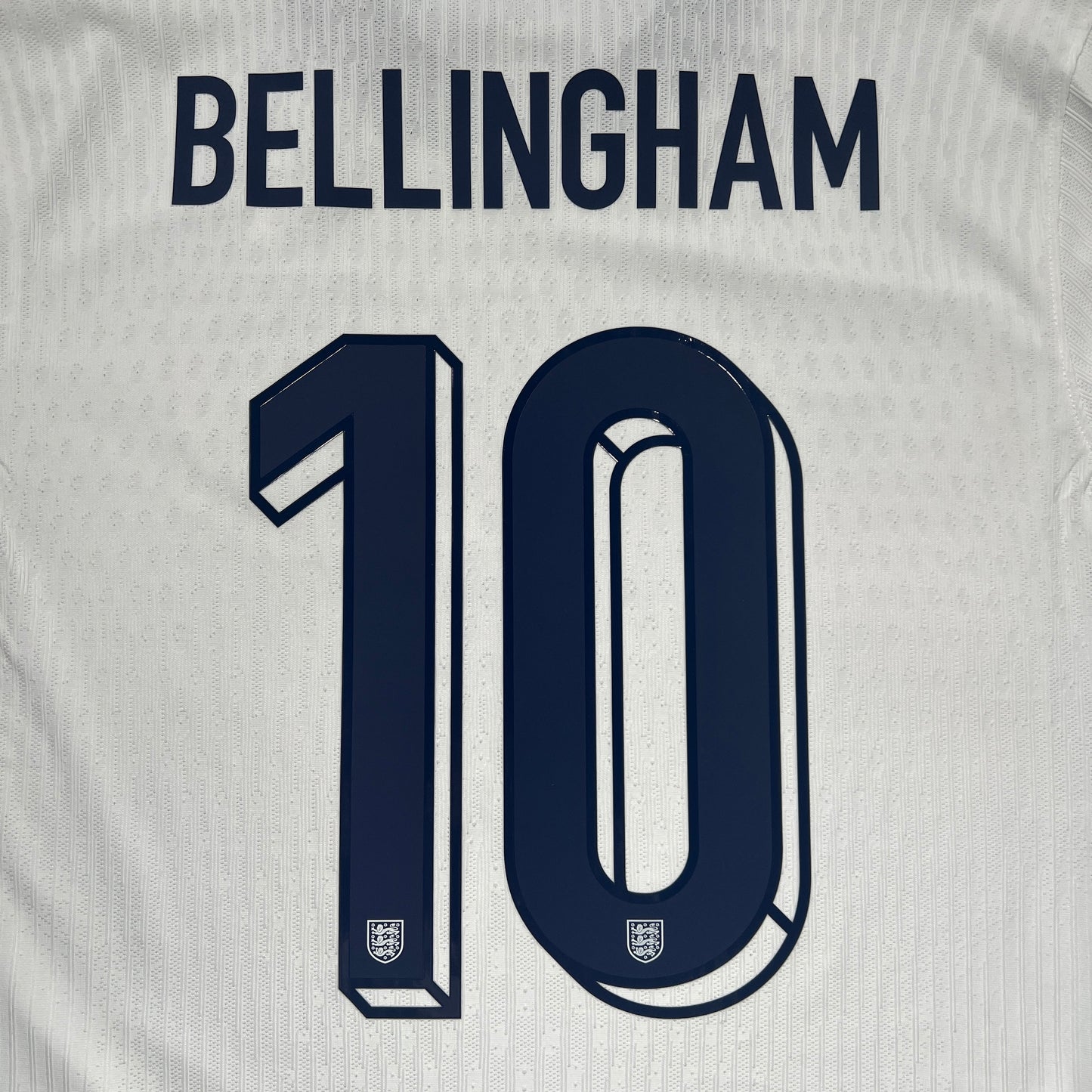 Official #10 Bellingham 2024 England Home Authentic Shirt Size L