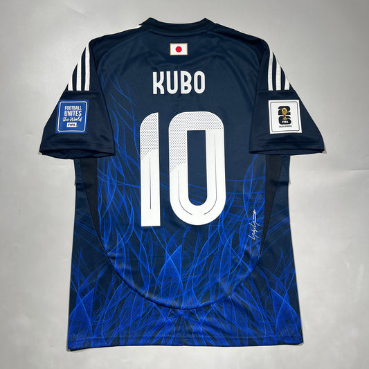Official #10 Kubo 2024 Japan Home Stadium Shirt 2026 FIFA World Cup Qualifiers
